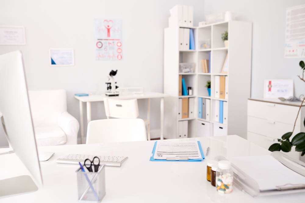 an office in a hospital